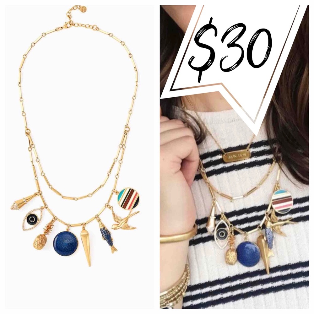 Stella dot jet necklace